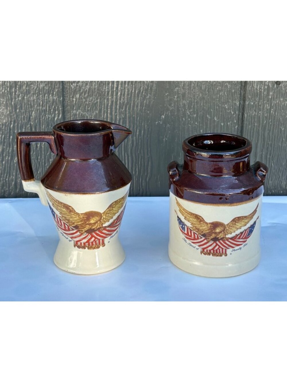 McCoy Pottery Spirit of 76 Eagle Ceramic Pitcher & Jar National Gallery Of Art